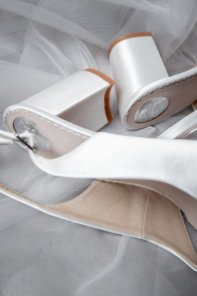 Braut Slingbacks aus Satin – Brooke | The Perfect Bridal Company