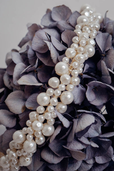Braut Tiara mit Perlen