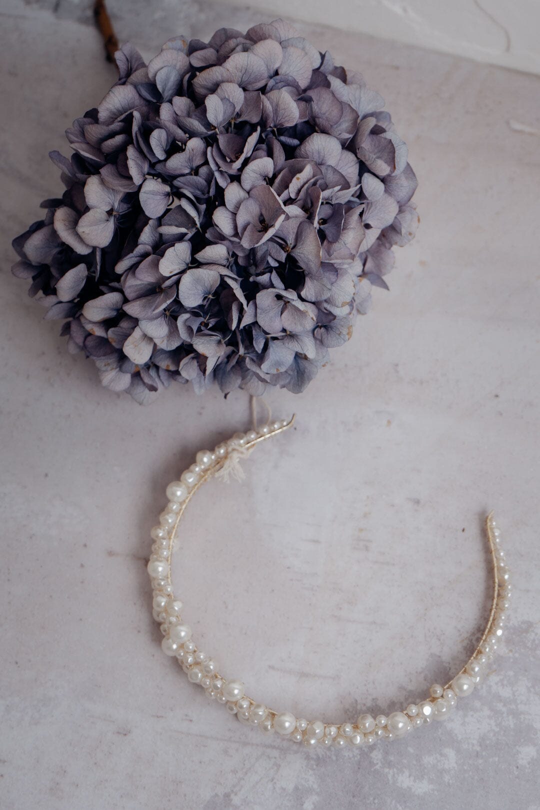 Braut Tiara mit Perlen