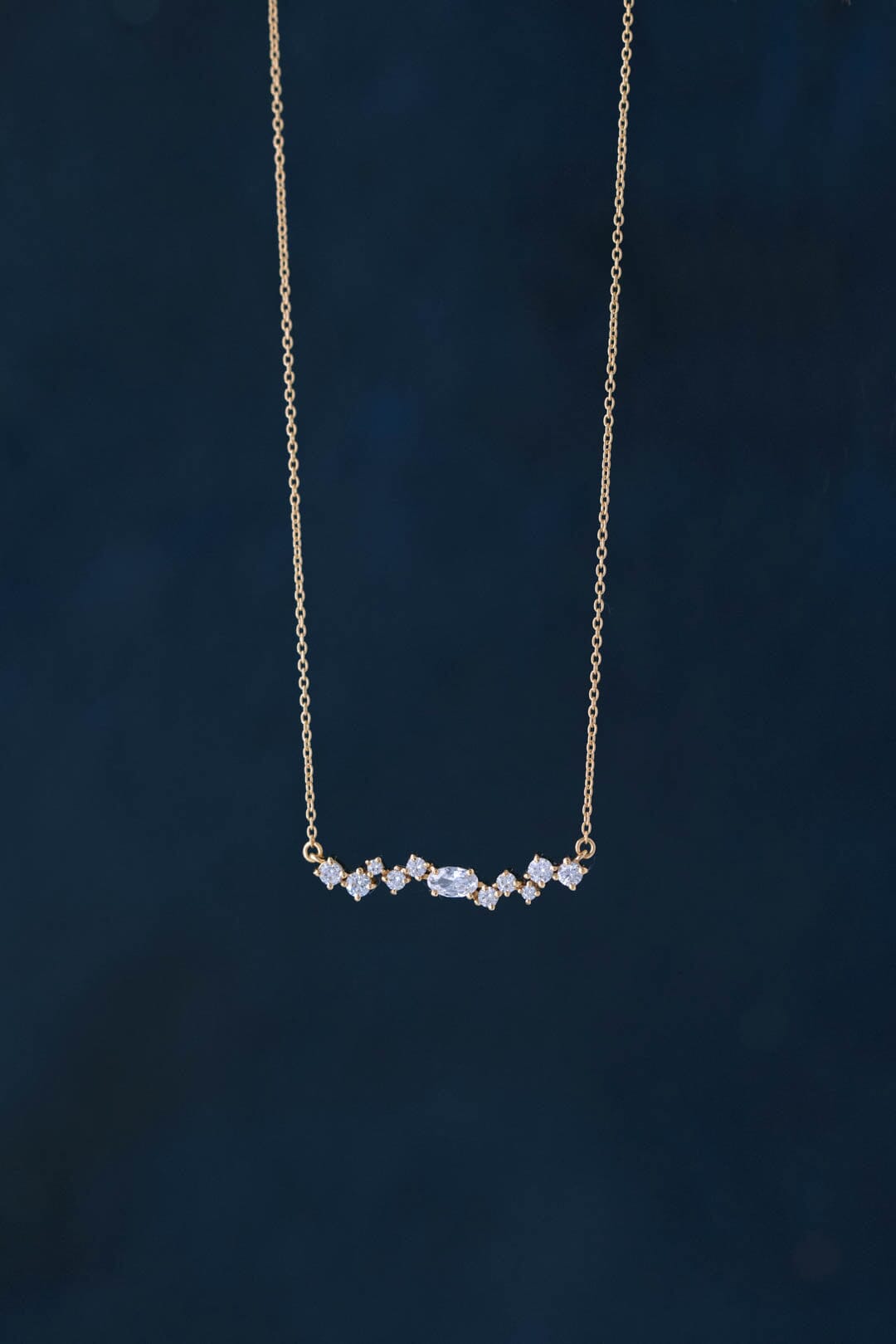 Braut Halskette mit Kristallen – Estelle