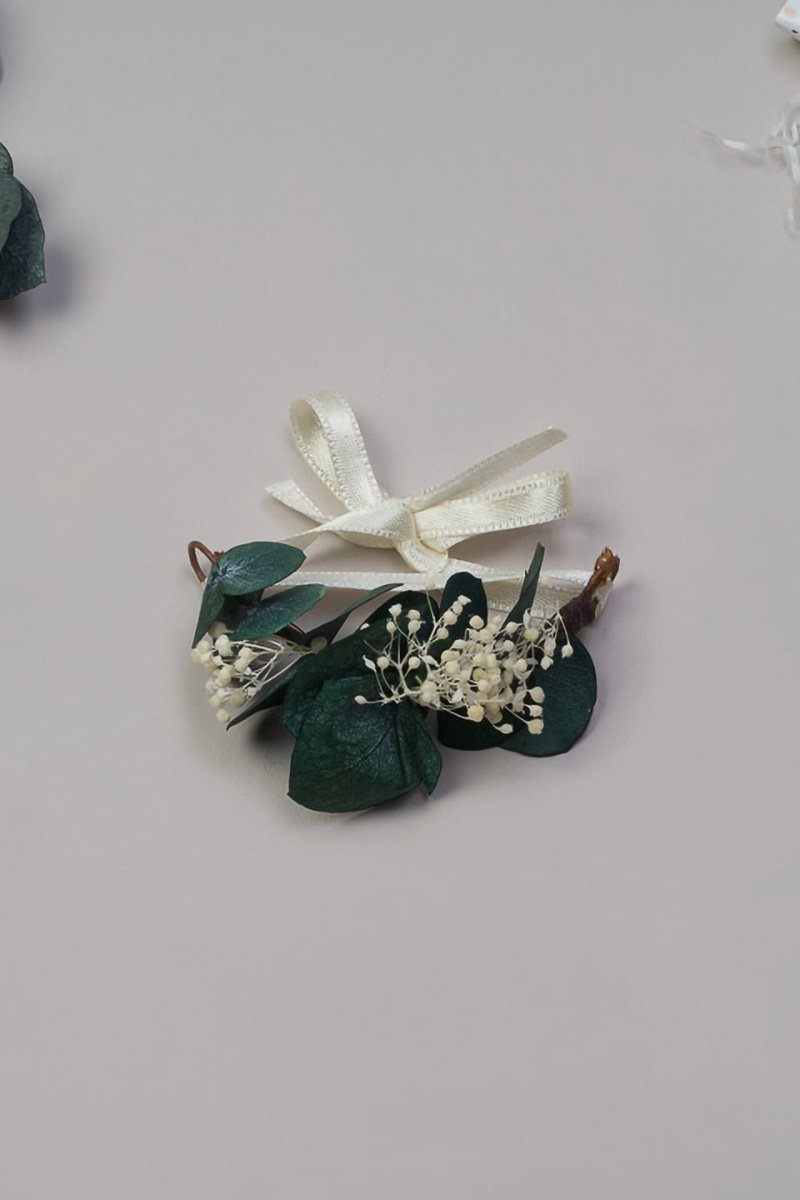 Blumenmädchen-Armband mit echtem Eukalyptus 