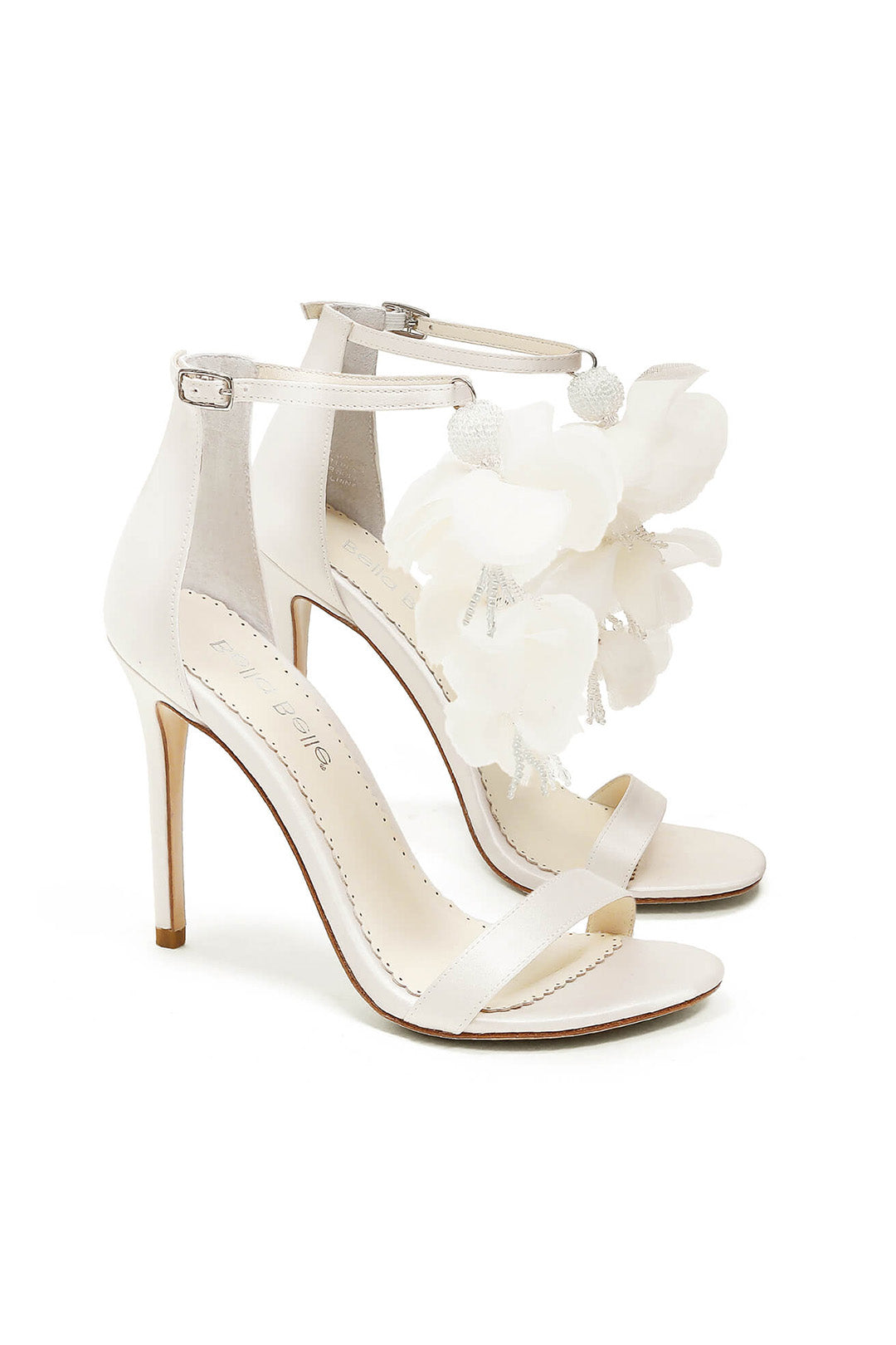 Braut Stilettos mit Chiffonblüten – Wisteria