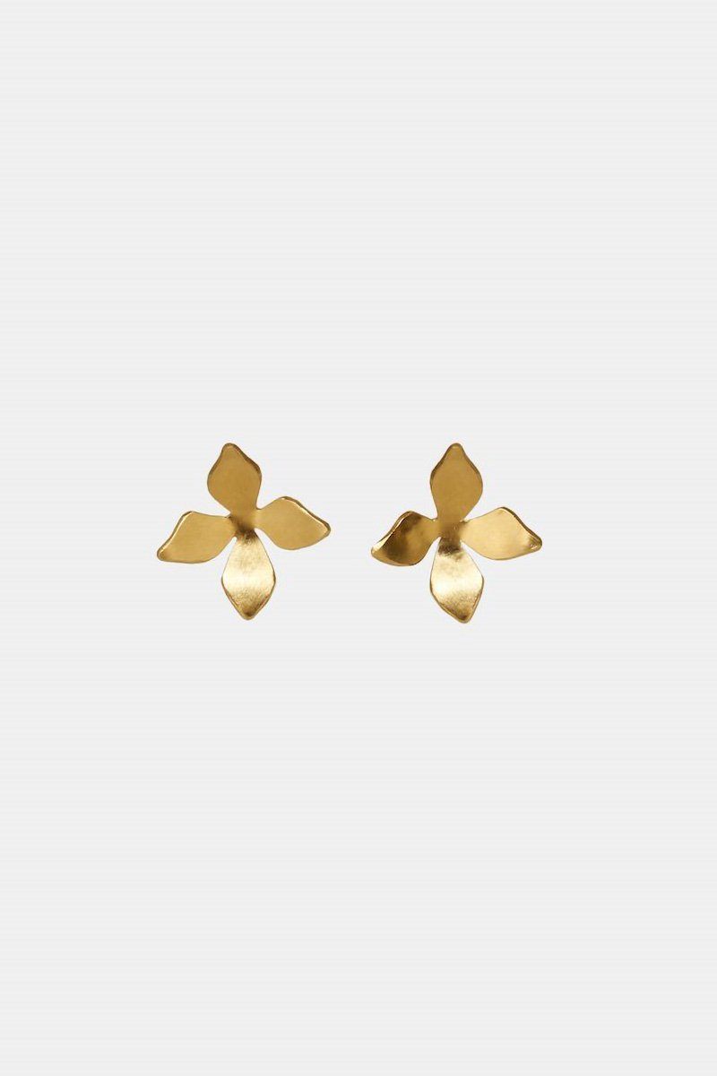 Goldene Ohrstecker - Papillon Stud Earrings