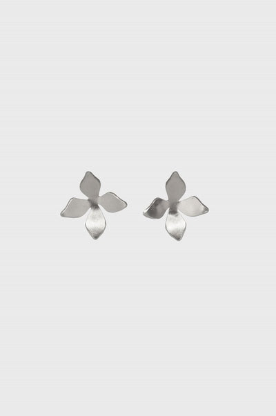 Silberfarbene Ohrstecker - Papillon Stud Earrings