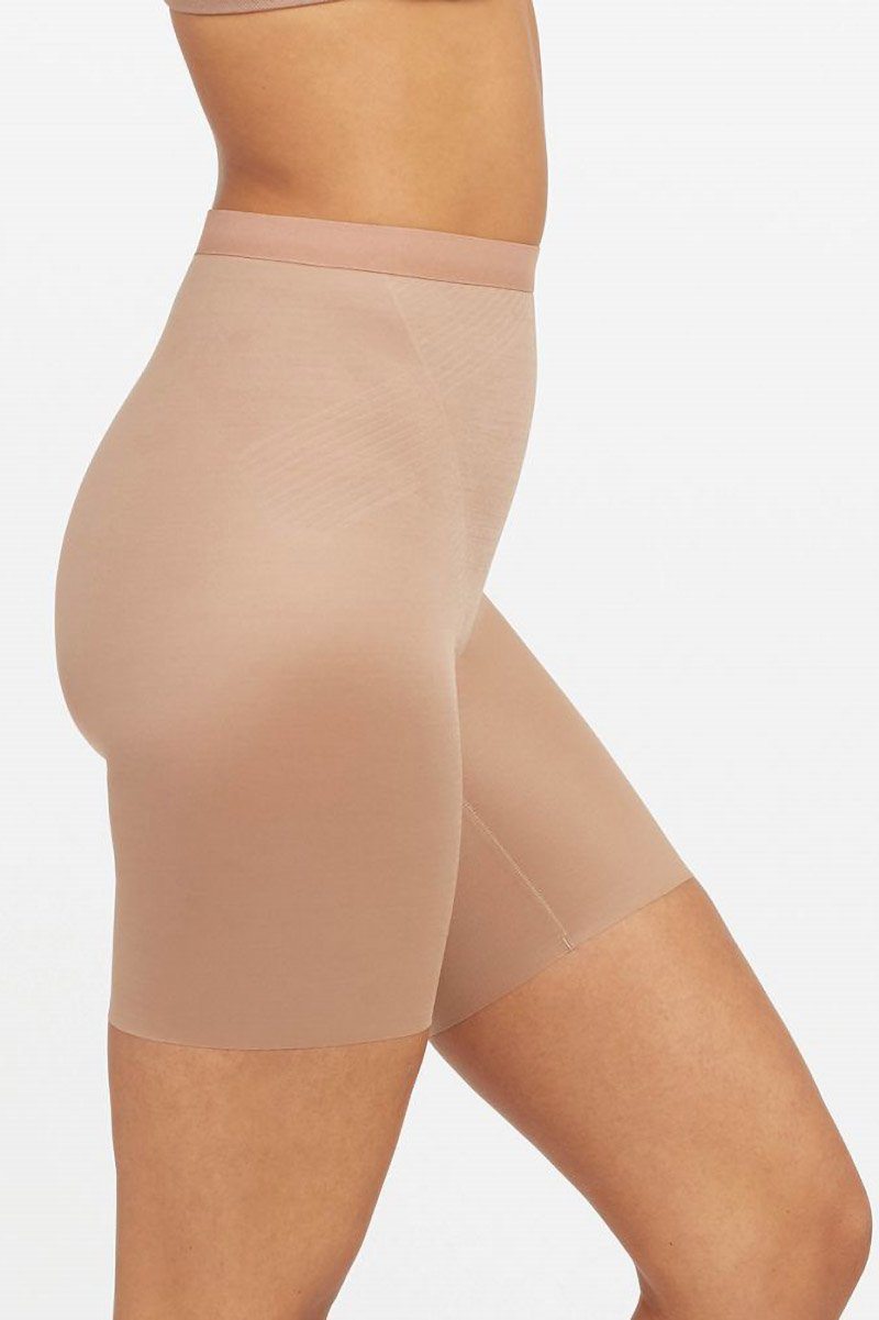 Spanx Thinstincts® 2.0 Mid-thigh Girlshorts in Brown