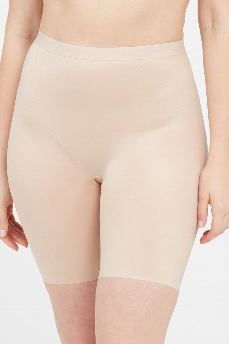 Thinstincts® 2.0 Mid-Thigh Short, Shapewear-Shorts - SPANX in Beige