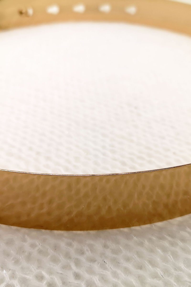 Stylisher Brautgürtel aus goldfarbenem Metall - Eva